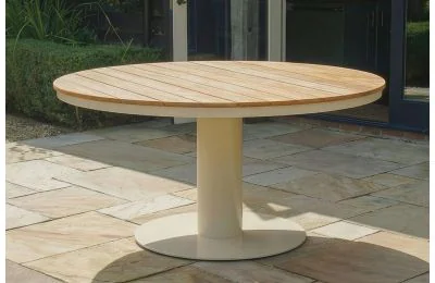 Maze - Sicily 6 Seat Rectangular Teak Garden Dining Table - Latte