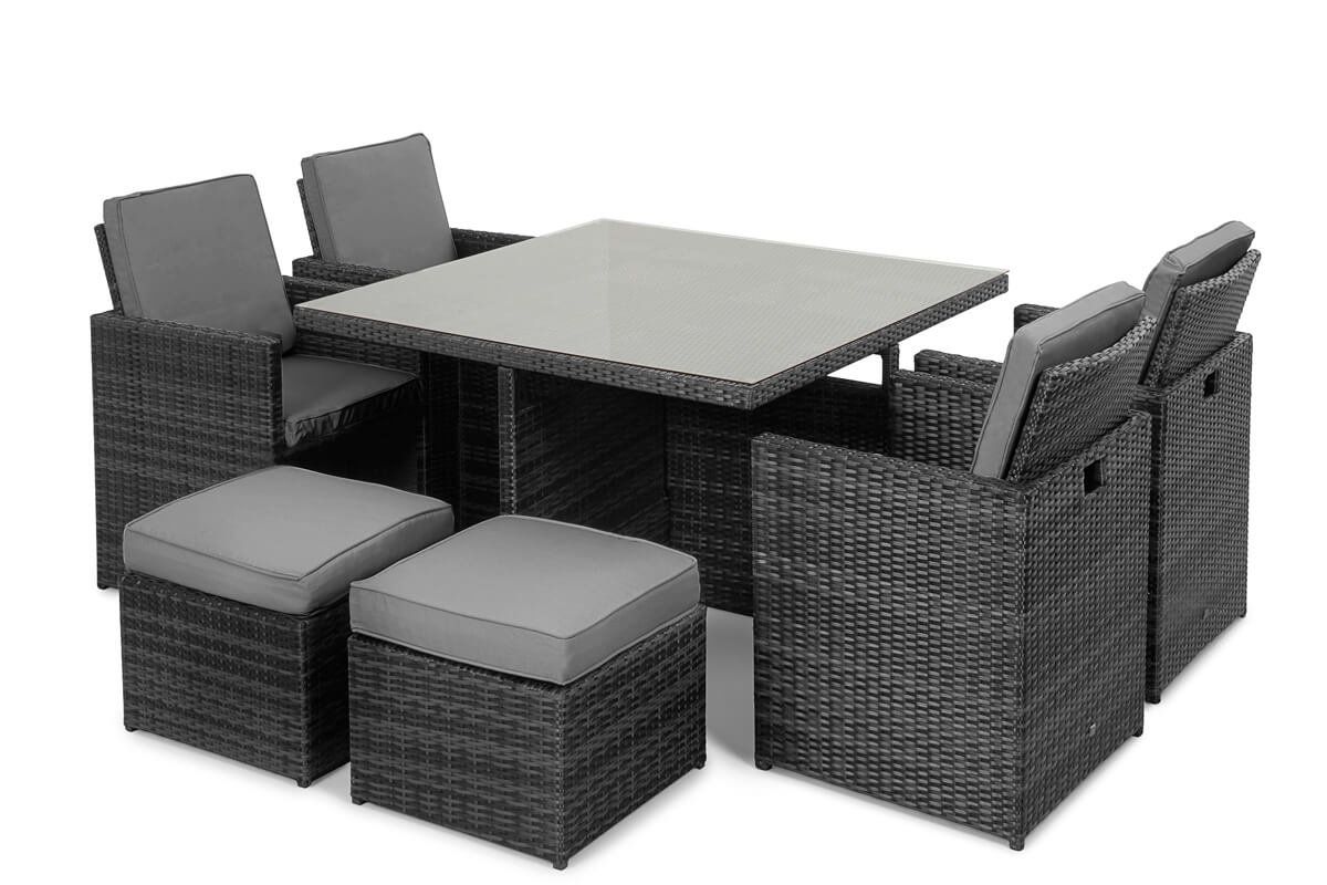 Maze Rattan Cube Set - Flat Weave